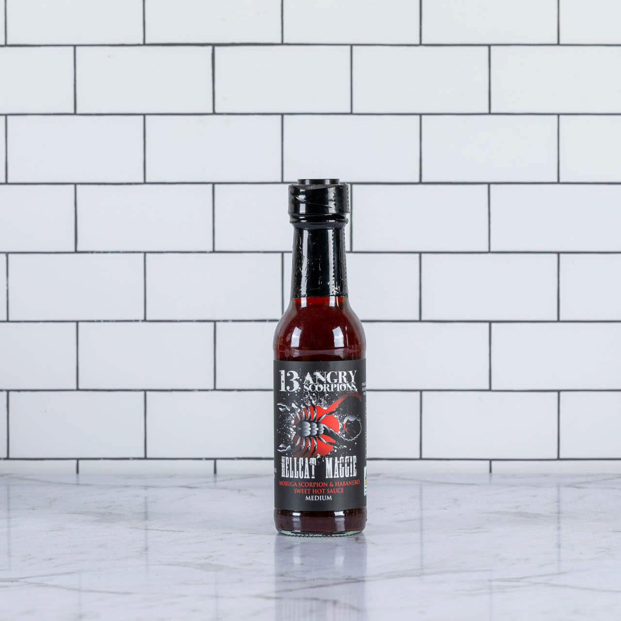 13 Angry Scorpions Hellcat Maggie Sauce 150ml – Medium