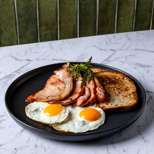 Bacon and Eggs on Sourdough