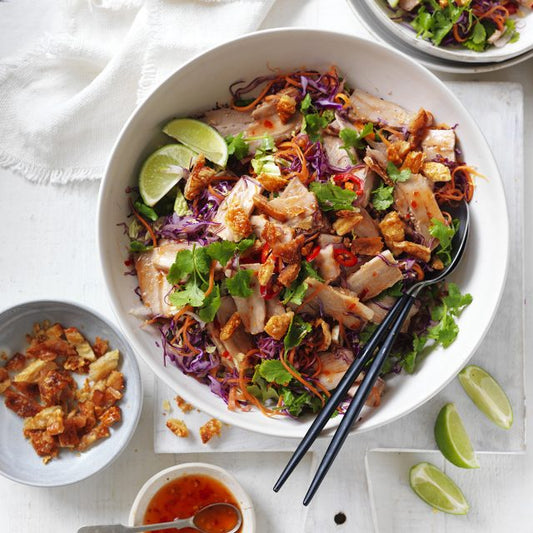 Crackling Pork Belly Asian Salad