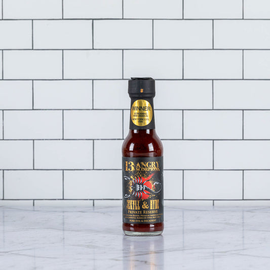 13 Angry Scorpions Jekyll and Hyde Private Reserve Sauce 150ml – Pur Evil and Decadent