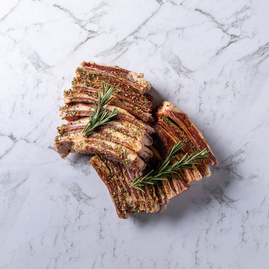 Lamb Ribs in Honey, Mint and Rosemary