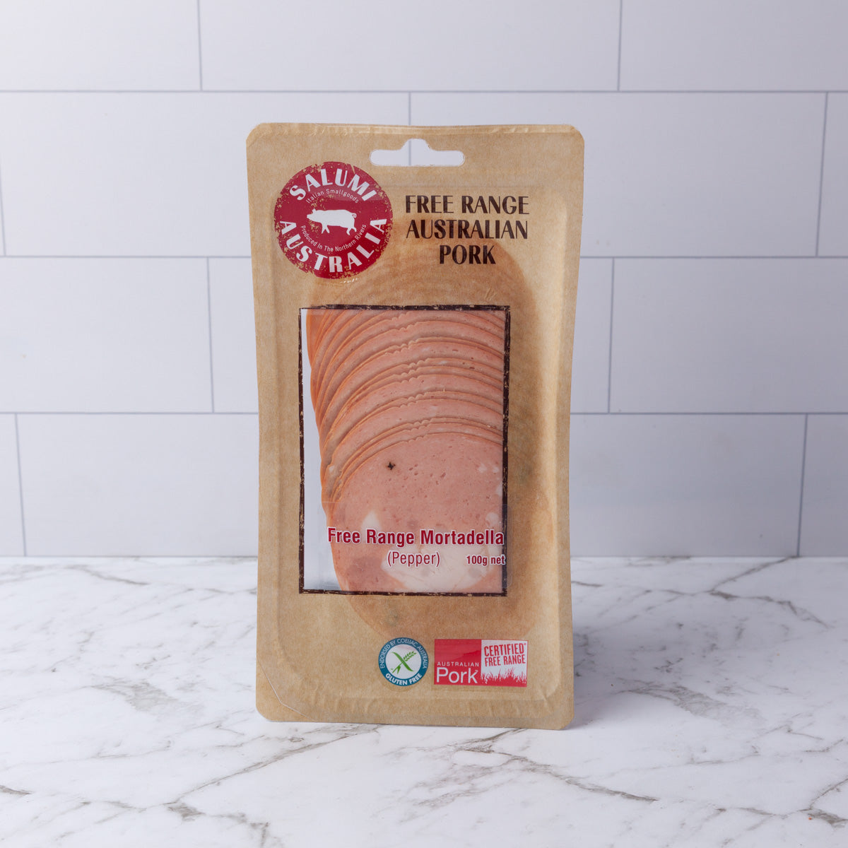 Salumi Australia Free Range Mortadella Pepper 100g