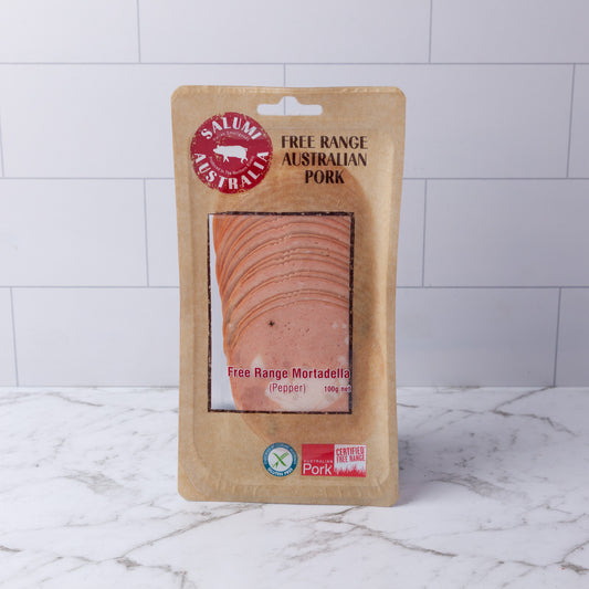 Salumi Australia Free Range Mortadella Pepper 100g