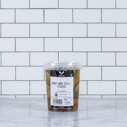 The Butcher Shoppe House Made Pickles with Chilli